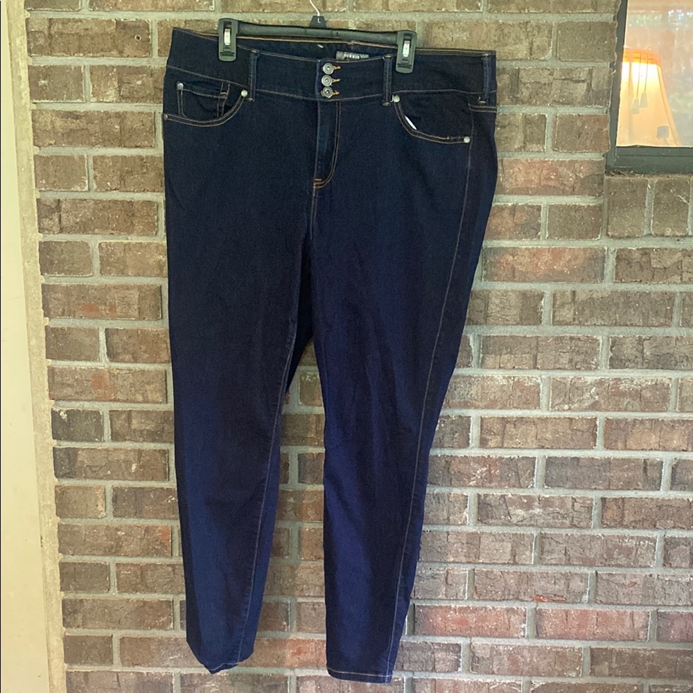 Torrid Dark Blue Skinny Jeans